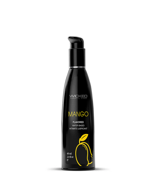 Wicked Aqua Mango Flavored Water Based Lubricant Various Sizes