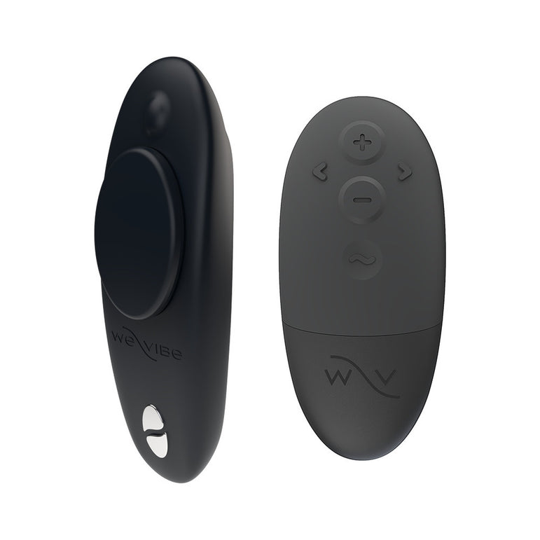 We-Vibe Moxie + Hands-Free Remote or App Controlled Panty Vibrator - Black