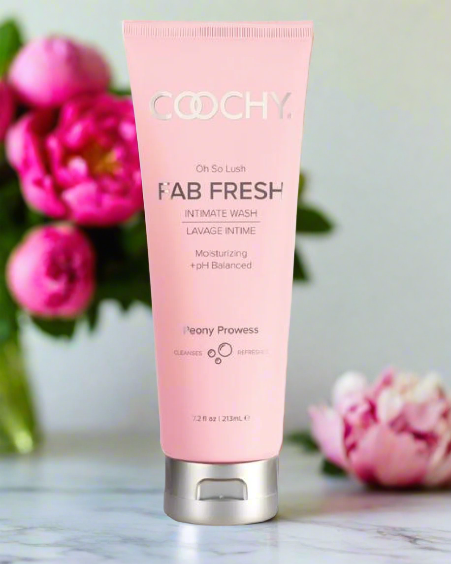 Coochy Fab and Fresh Feminine Hygiene Wash Front of Bottle