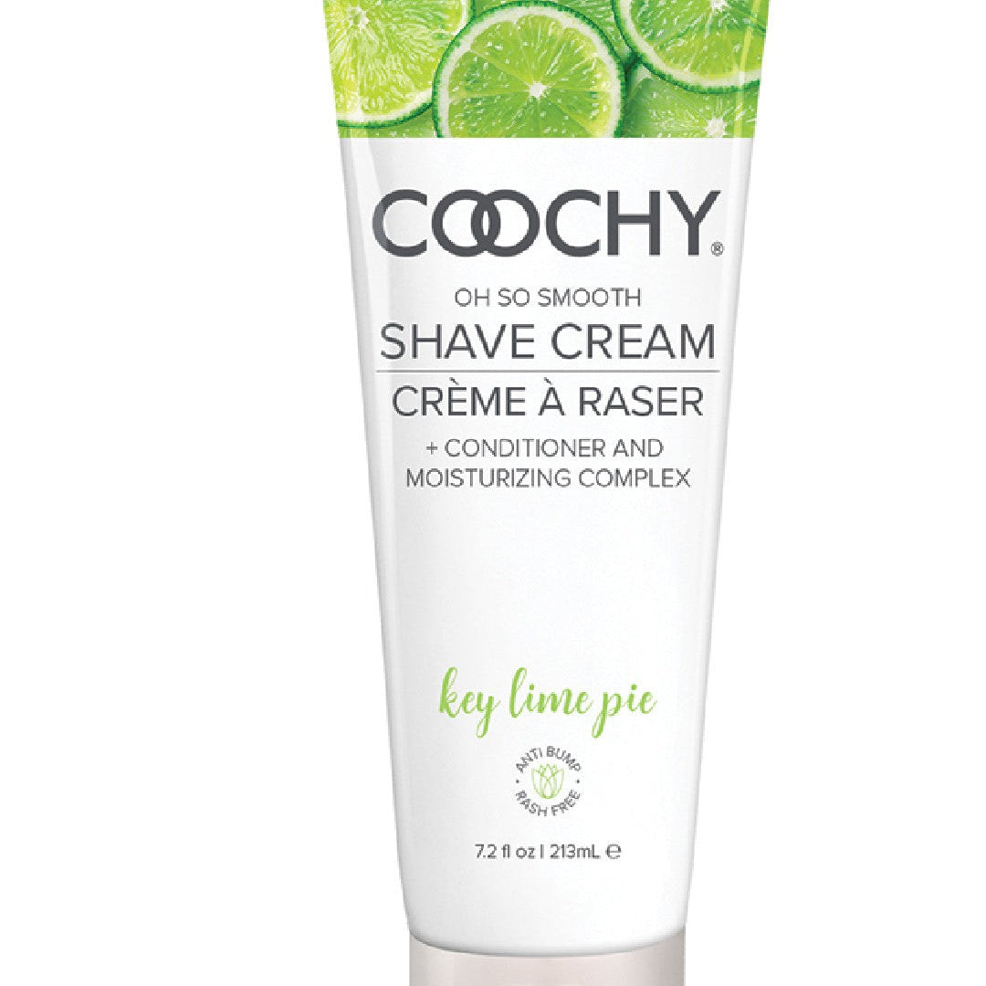 Coochy Oh So Smooth Shave Cream - Key Lime Pie front of bottle 7.2 oz