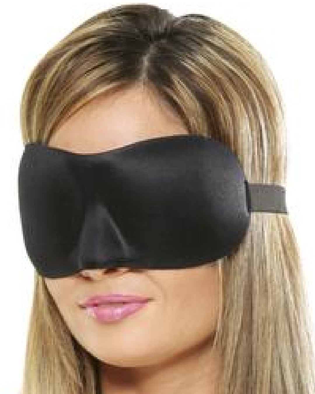 Model wearing Fetish Fantasy Deluxe Fantasy Love Mask - Black