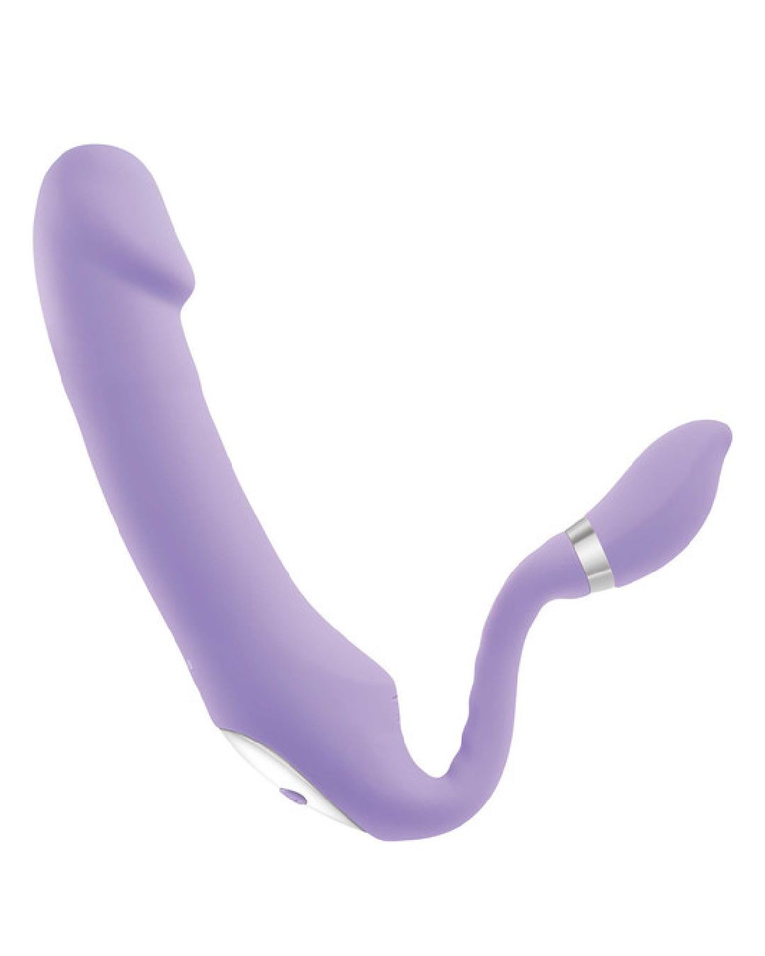 Gender X Orgasmic Orchid Double Ended Flexible purple Vibrator side view