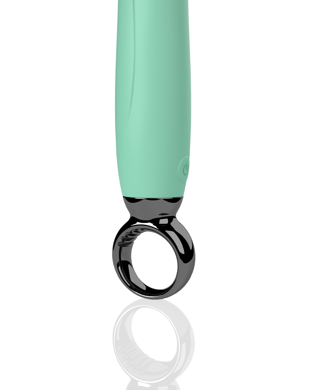 Screaming O Primo G-Spot Vibrator with Finger Loop close up of finger loop handle