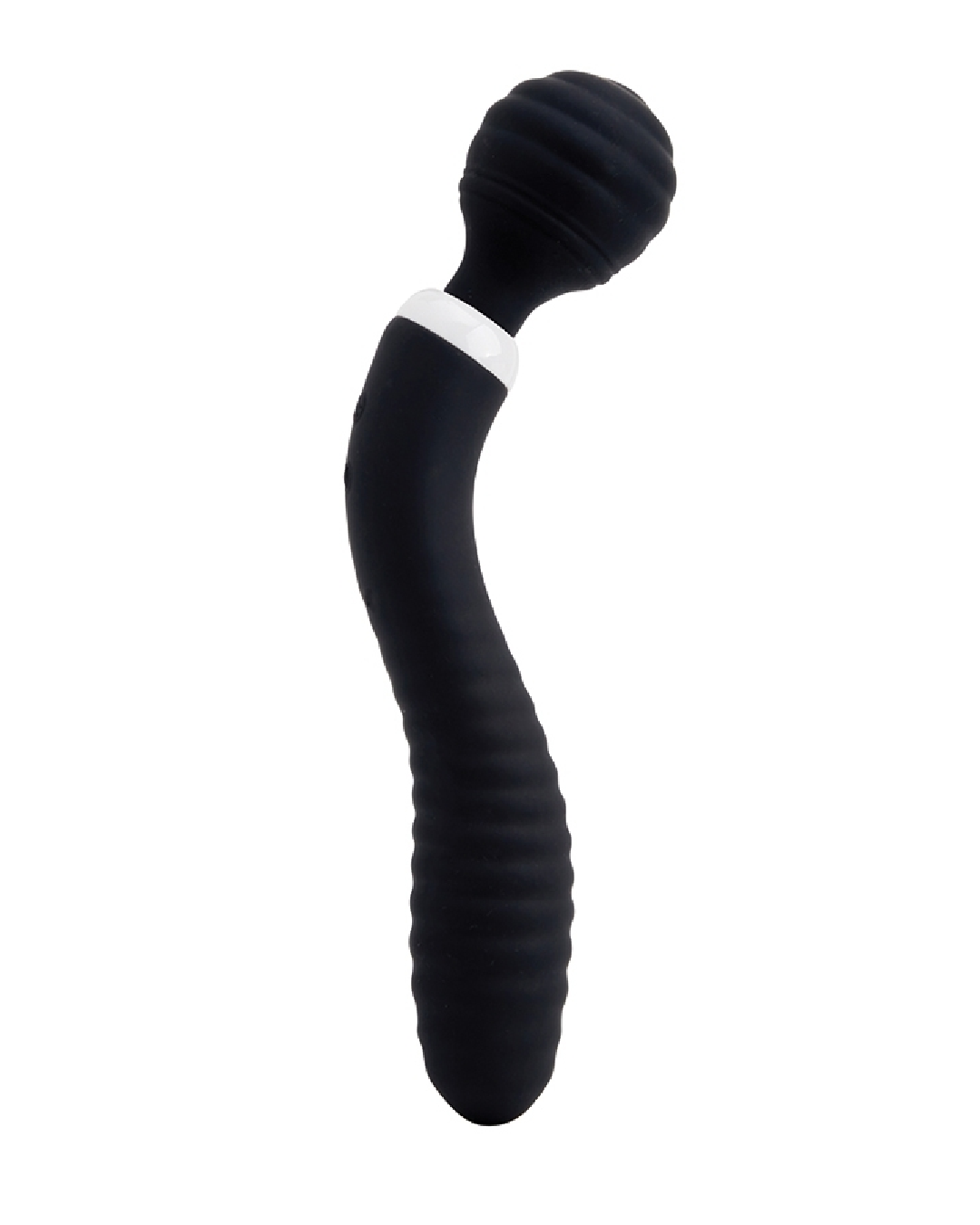 Nubii Lolly Double Ended Bendable Wand - Black upright on white background