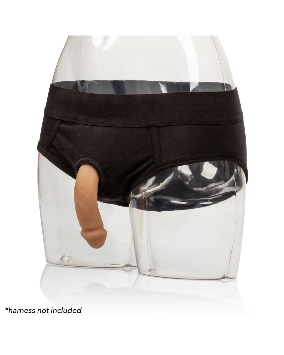 Packer Gear Silicone Packing Penis 4 Inch - Caramel