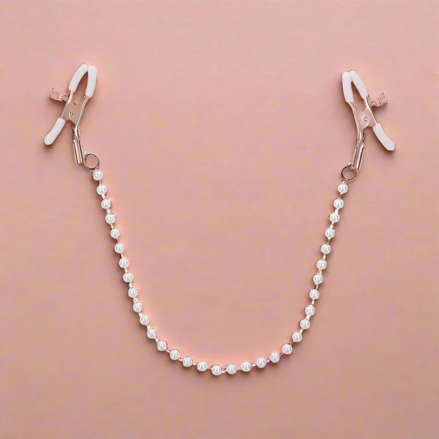 Peaches 'n Cream Pearl Nipple Clamps
