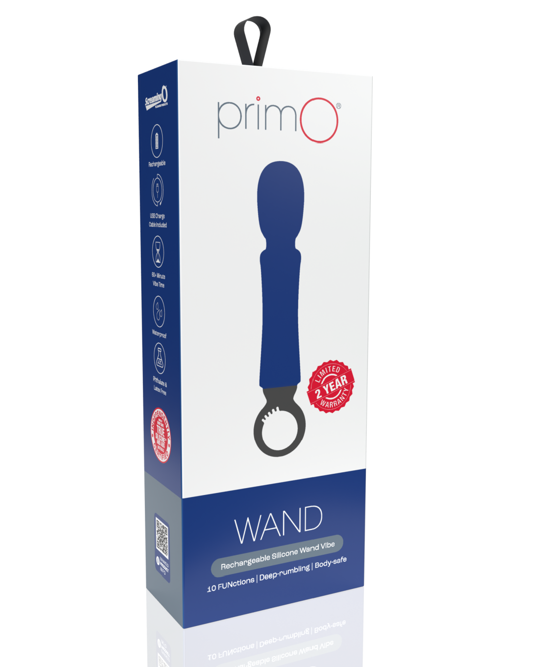 Screaming O Primo Wand Vibrator with Finger Loop box