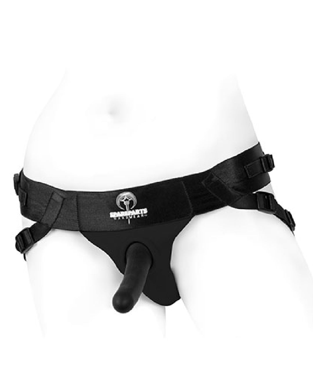 SpareParts Joque Adjustable Plus Size Black Strap-on Harness