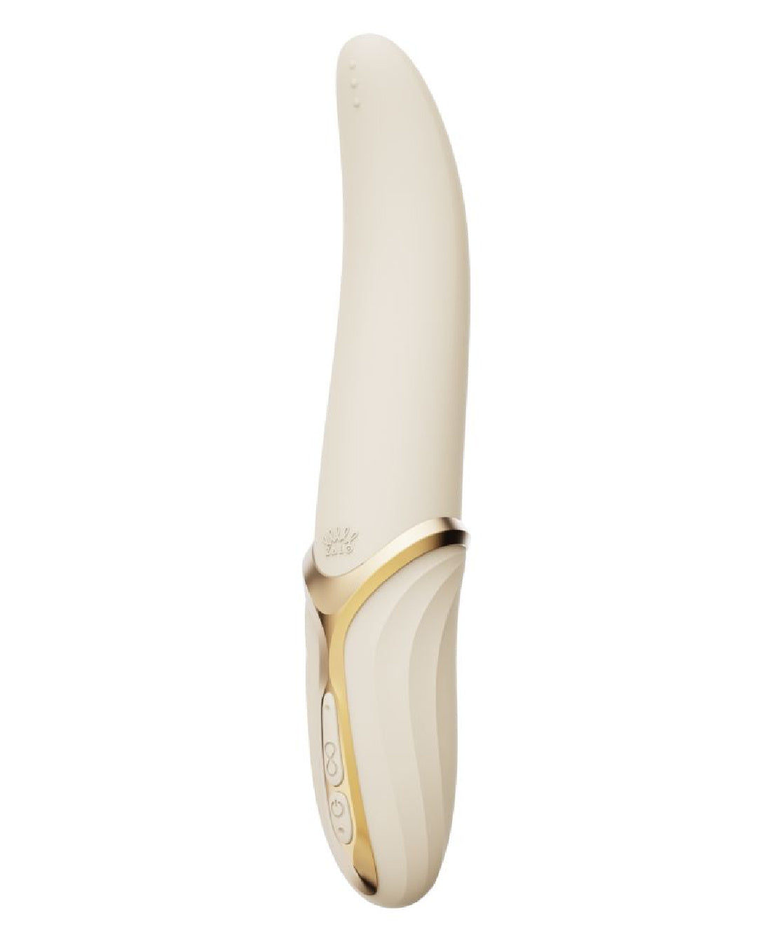 Zalo Eve Warming Tongue Vibrator - White upright