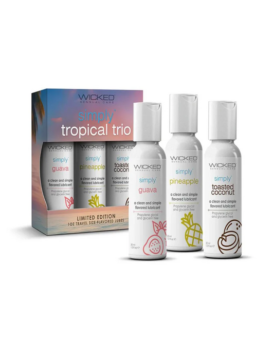 Wicked Tropical Flavors Water-Based Lubricant Travel Trio