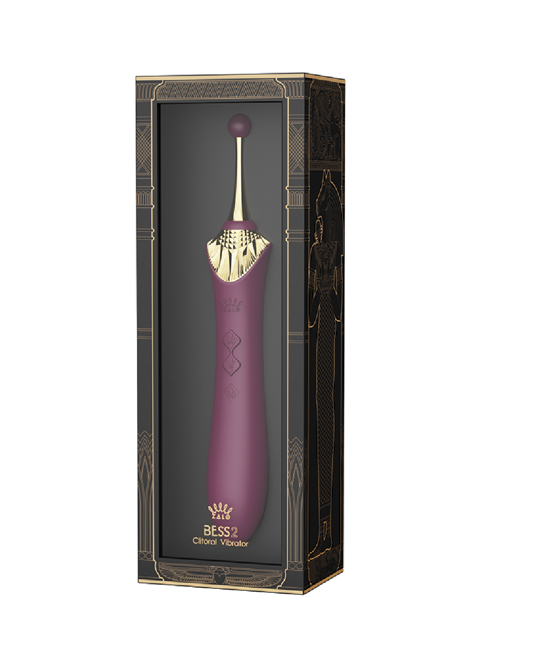 Zalo Bess 2.0 Clitoral Heating Vibrator with Attachments - Purple box