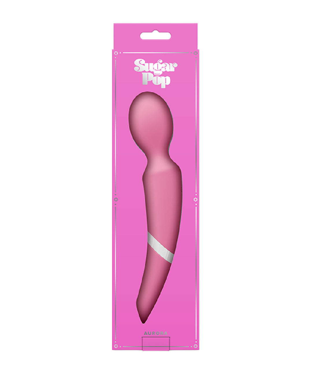 Sugar Pop Aurora Double Ended Air Pulsation Vibrator - Pink in packaging