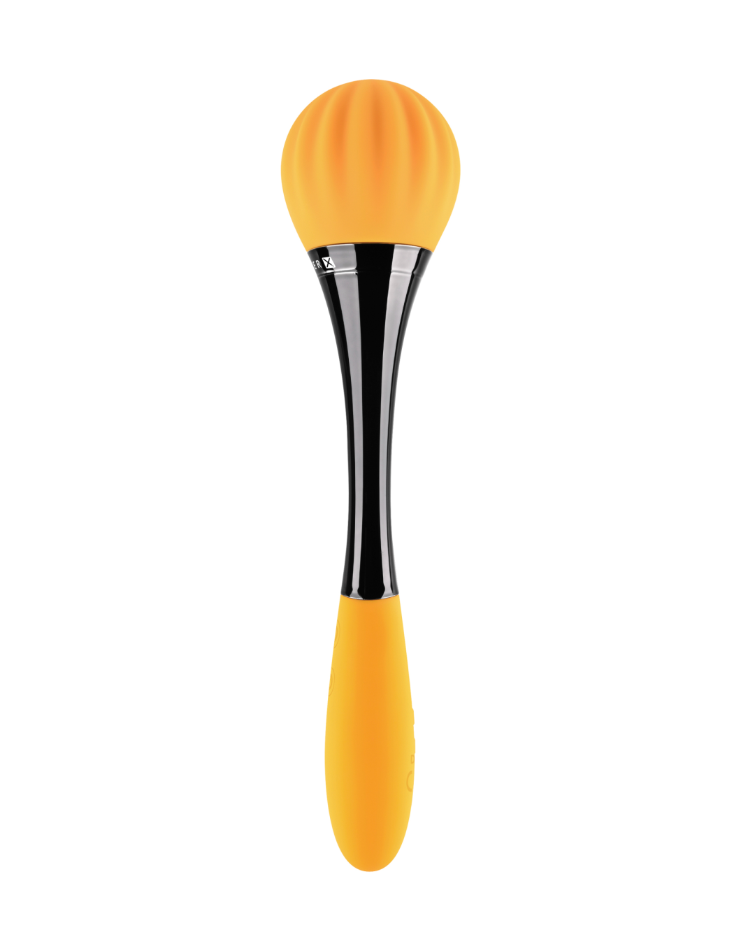 Gender X Sunflower Double Ended Waterproof Dual Motor Vibrator standing vertically
