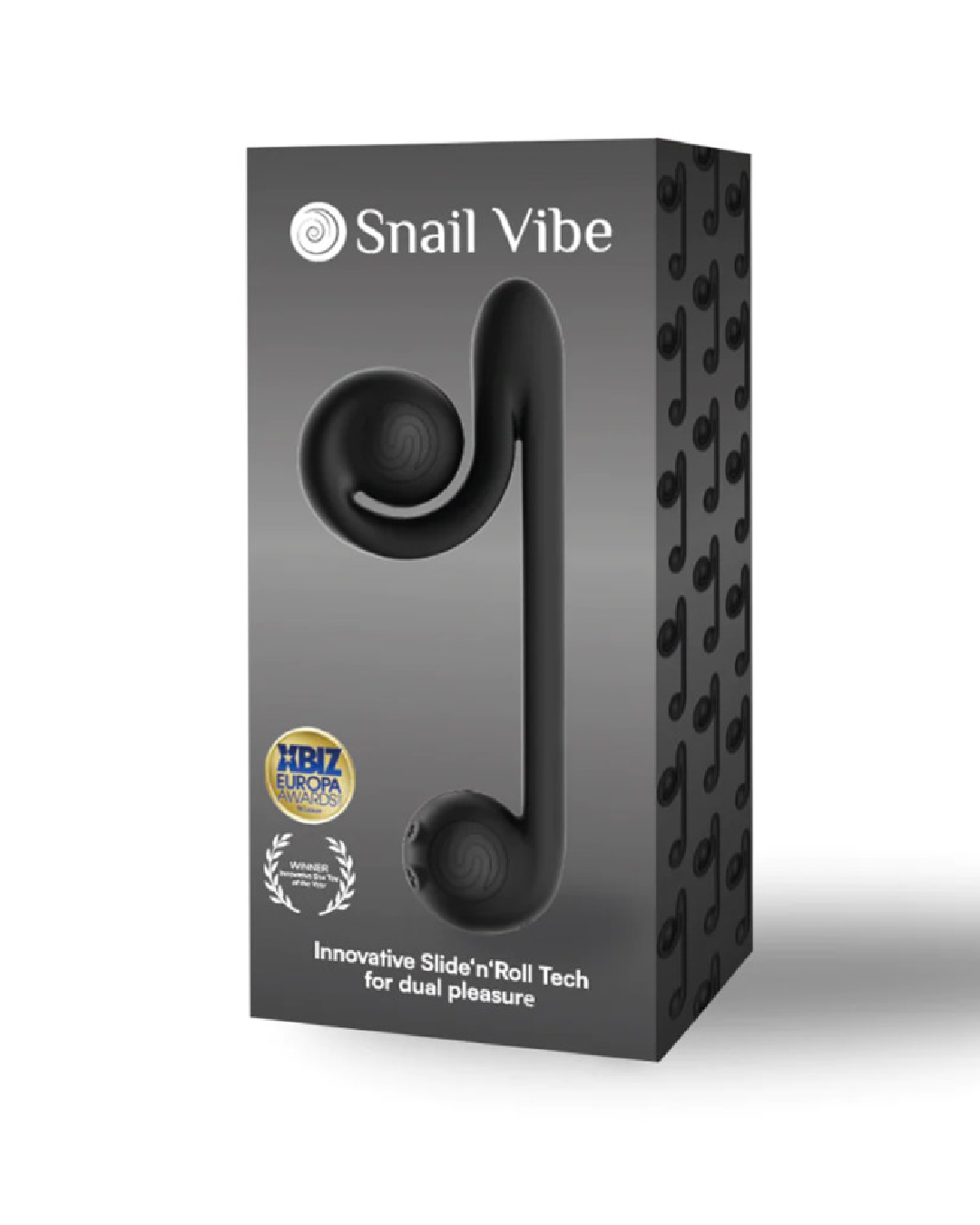 The Snail Ultra Powerful 2 Motor Dual Stimulating Vibrator - Black