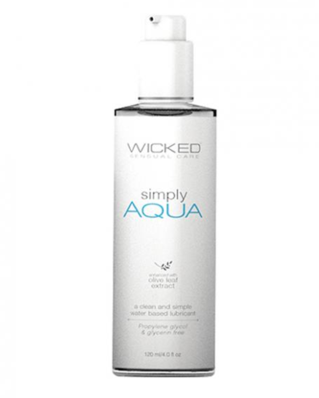 Wicked Simply Aqua Lubricant 4 oz bottle