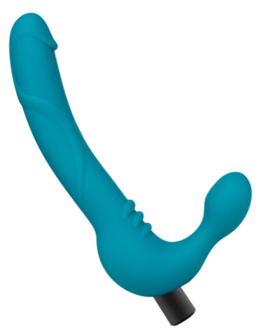 Temptasia Luna Vibrating Strapless Strap-On Dildo on a white background