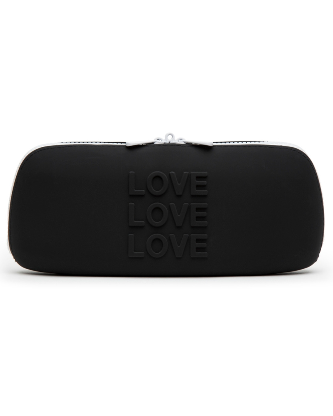 Happy Rabbit LOVE Medium Silicone Zipper Storage Case - Black
