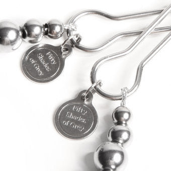 Close up of Fifty Shades of Grey The Pinch Adjustable Nipple Clamps
