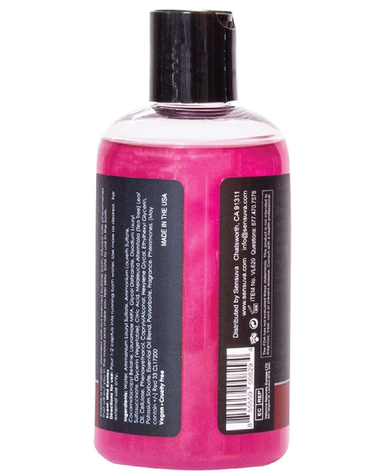 Big Flirt Pheromone Infused Bubble Bath 8 oz - Berry Flirty back of bottle