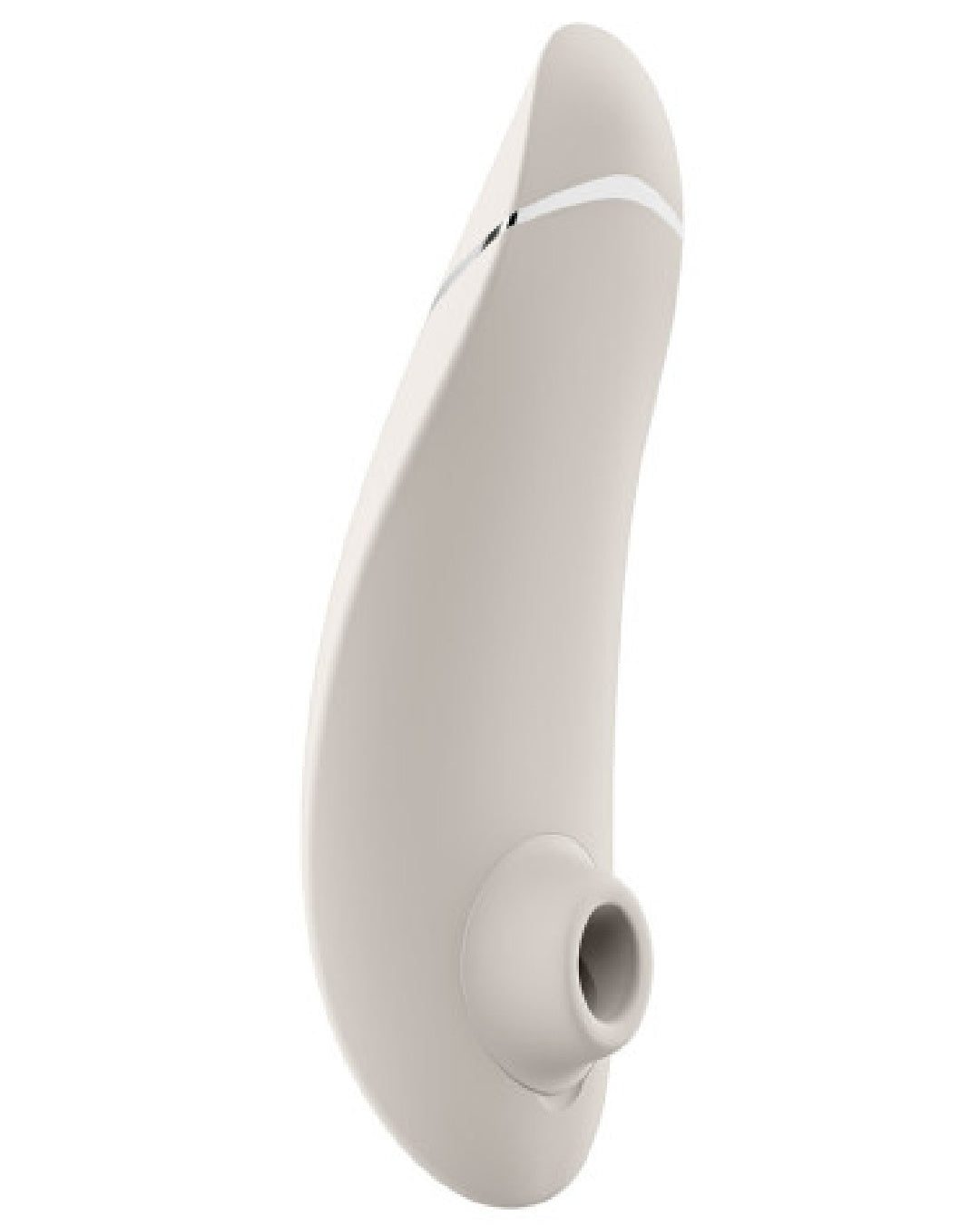 Womanizer Premium 2 Pleasure Air Clitoral Stimulator - Warm Gray side view