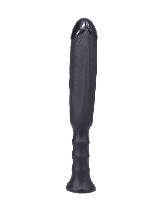 Anaconda 7 Inch Silicone Dildo with Grip Handle - Black