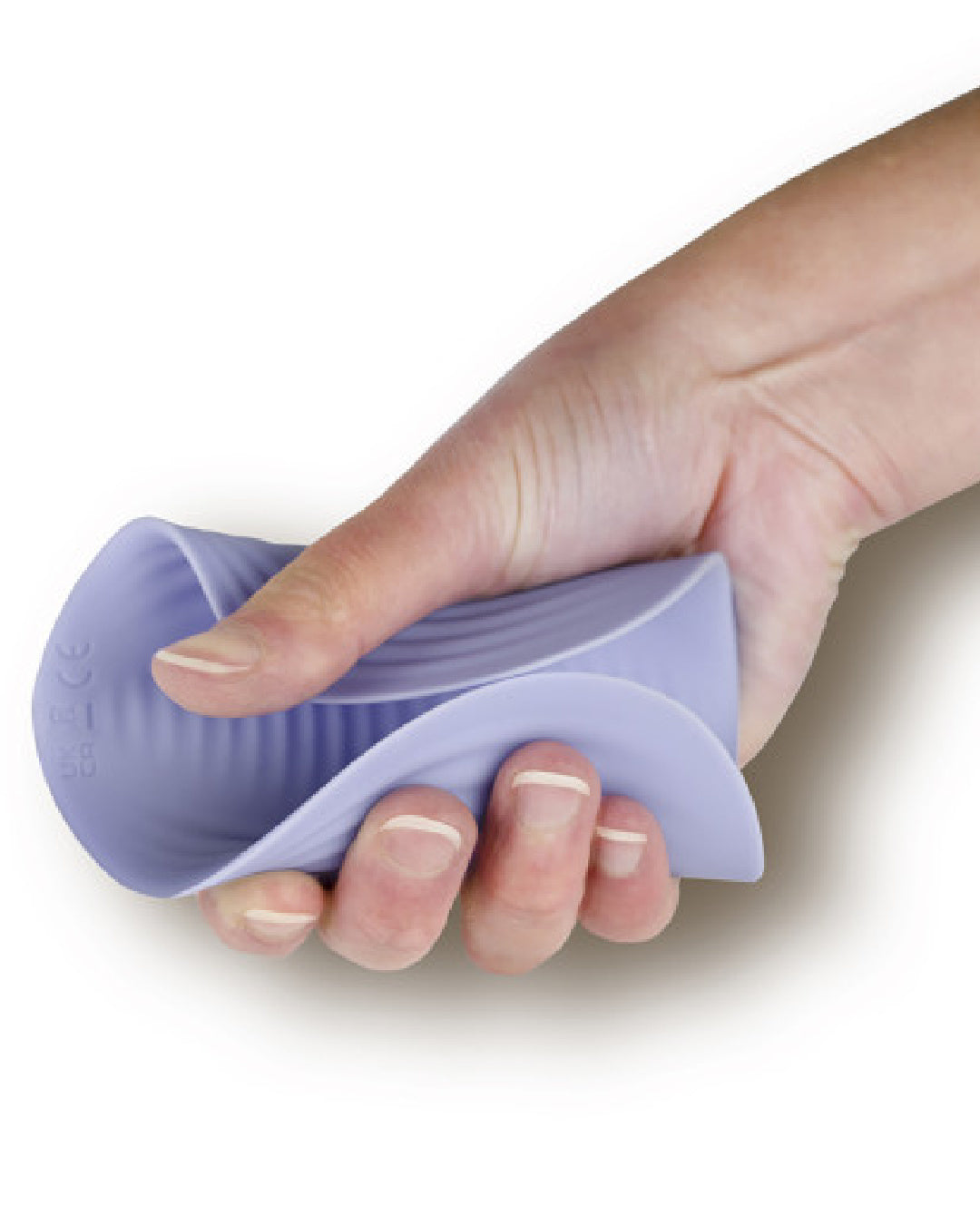 Niya N5 Flexible External Vibrator with Remote squeezed together in hand