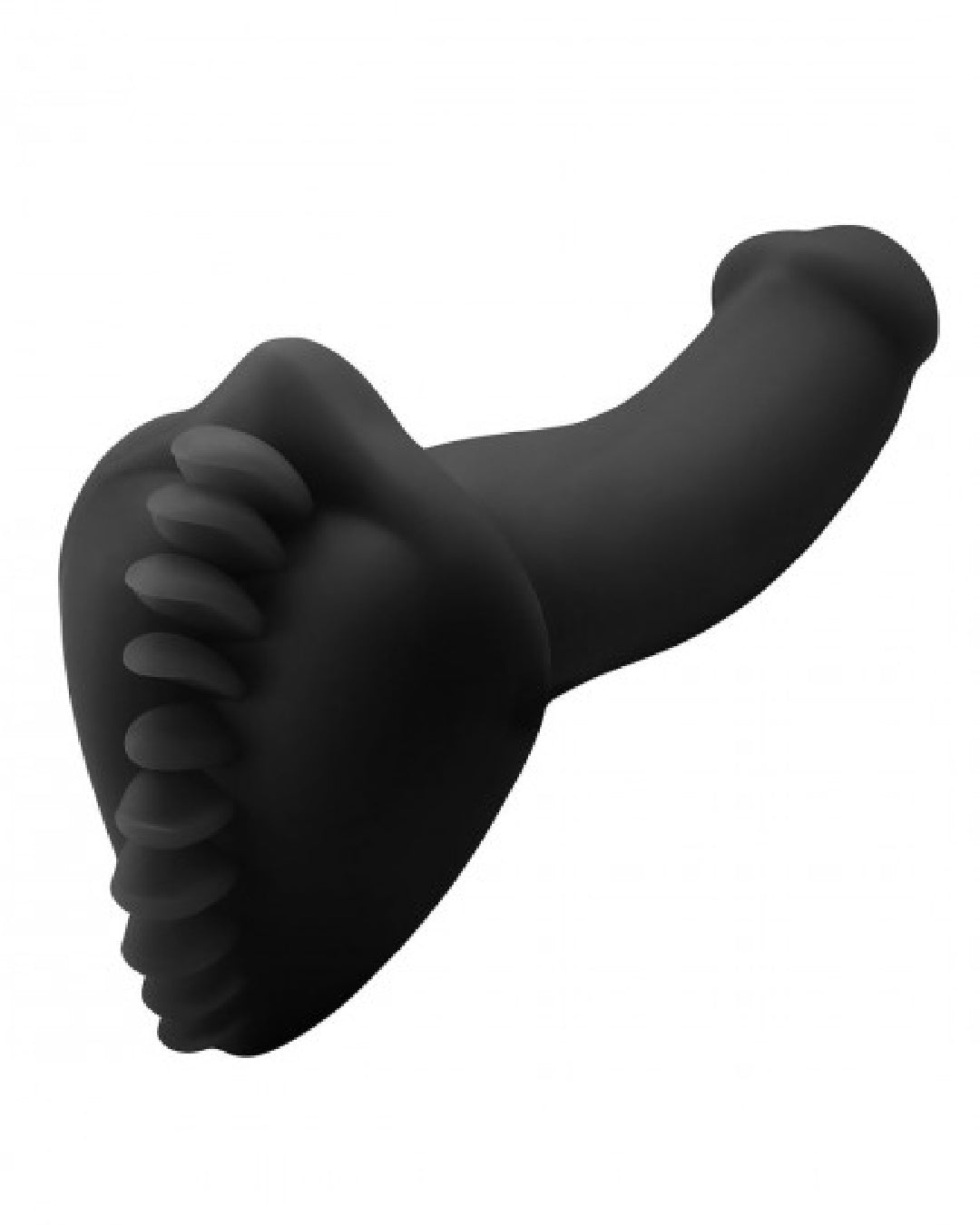 Shagger Extreme Textured Dildo Base for Harness Play by Bumpher - Black
