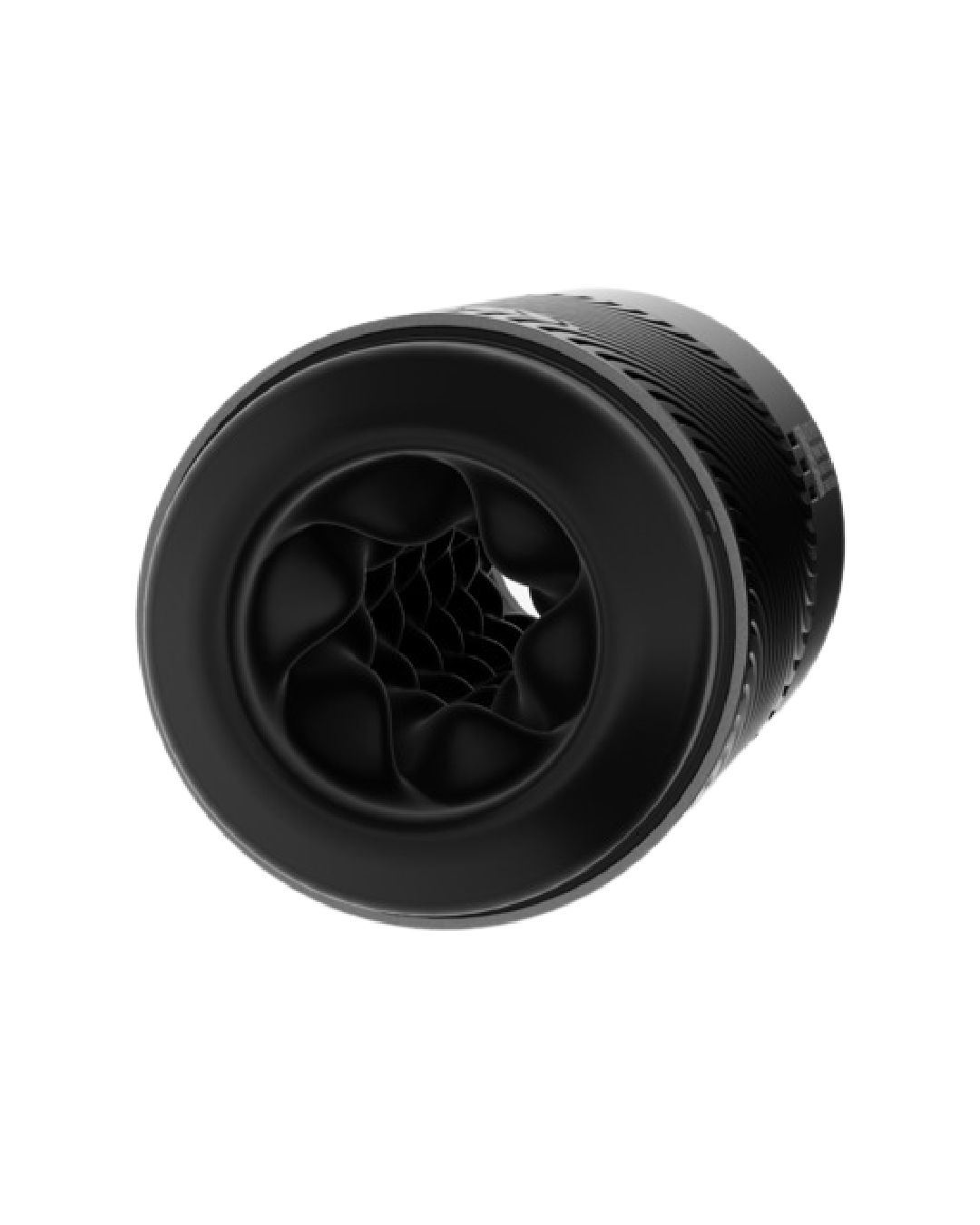 Pow Double Ended Manual Silicone Stroker with Suction Control - Black