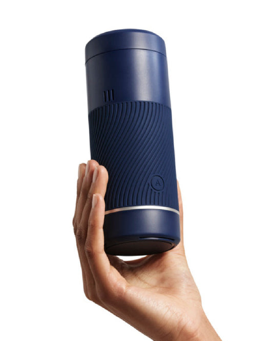 Pow Double Ended Manual Silicone Stroker with Suction Control - Blue