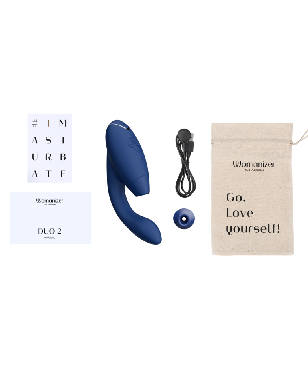 Womanizer Duo 2 Pleasure Air Clitoral & G-Spot Rabbit - Blue