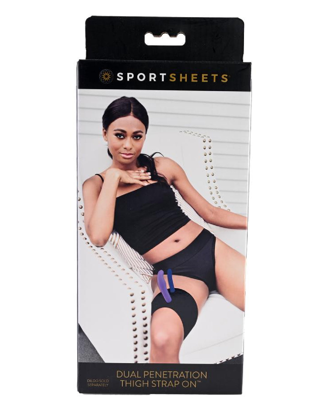 Sportsheets Dual Penetration Thigh Strap-on Harness box