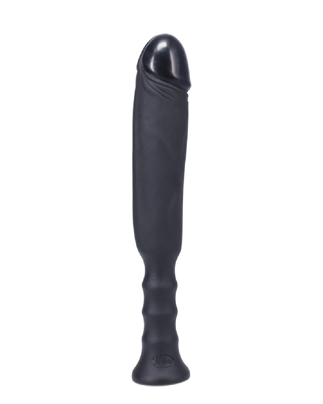 Anaconda 7 Inch Silicone Dildo with Grip Handle - Black