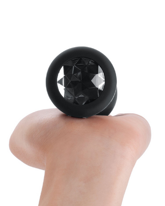 B-vibe Vibrating Jewel Anal Plug 2 XL - Black