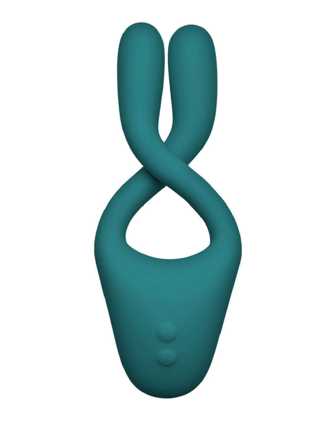 Tryst V2 Bendable Multi Purpose Vibrator with Remote - Teal shown with the arms criss crossed