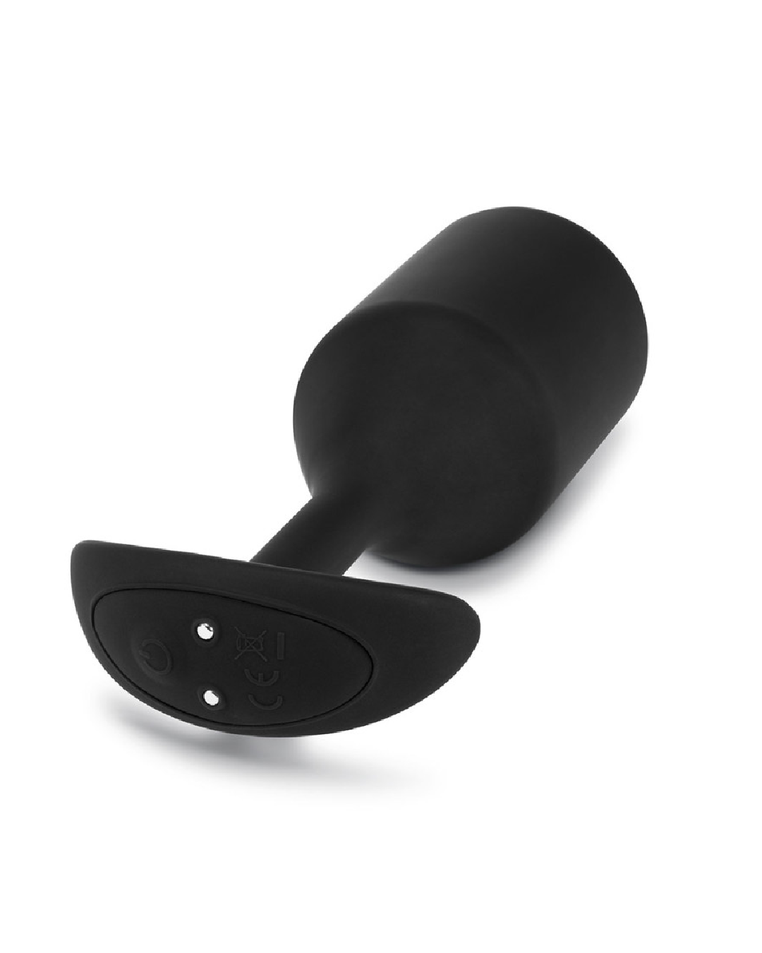 B-Vibe Vibrating Snug Plug 5 (XXL) - Black close up of the base
