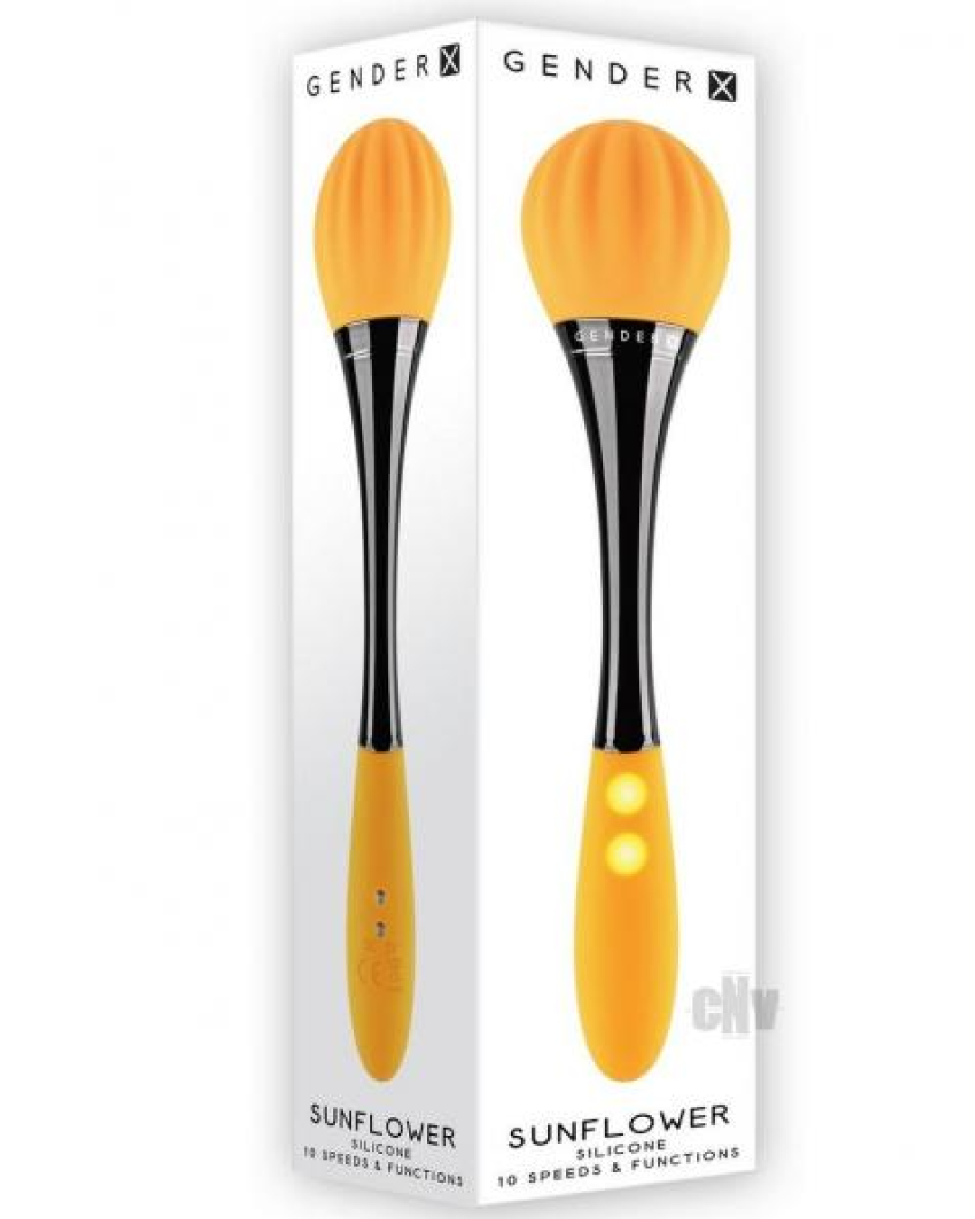 Gender X Sunflower Double Ended Waterproof Dual Motor Vibrator product box