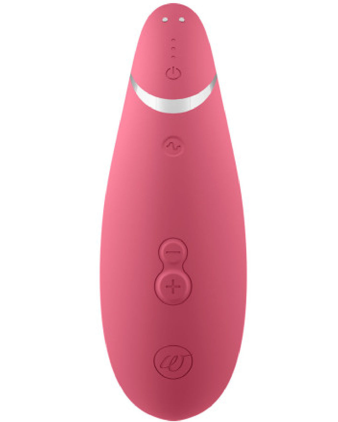 Womanizer Premium 2 Pleasure Air Clitoral Stimulator - Raspberry back view