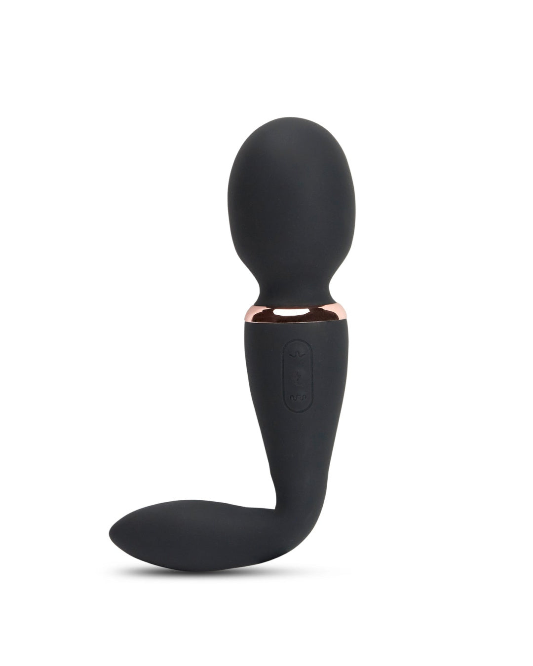 Alluvion XLR8 Powerful Double Ended Bendable Wand - Black with the handle bent