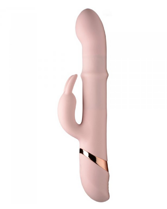 Bunny Slide Silicone Rabbit with Sliding Texture Ring
