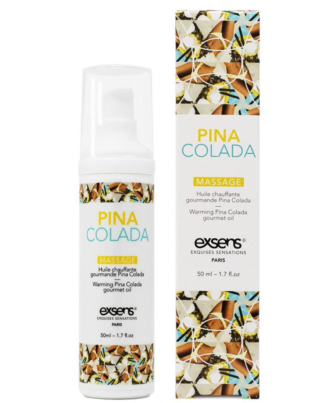Exsens Pina Colada Flavored Warming Massage Oil 50ml