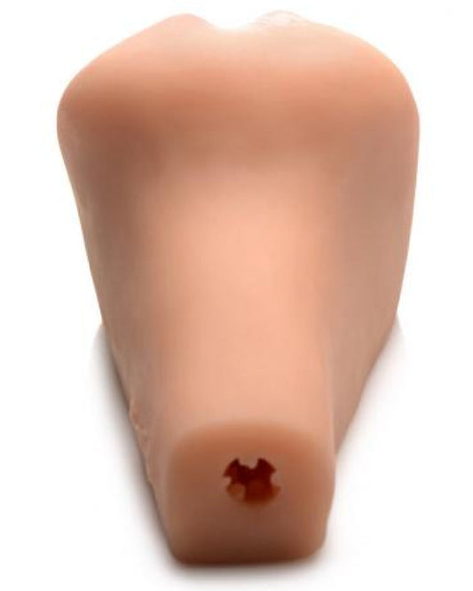 Mistress Emily Juicy Wet Look Pussy Missionary Style Masturbator backview