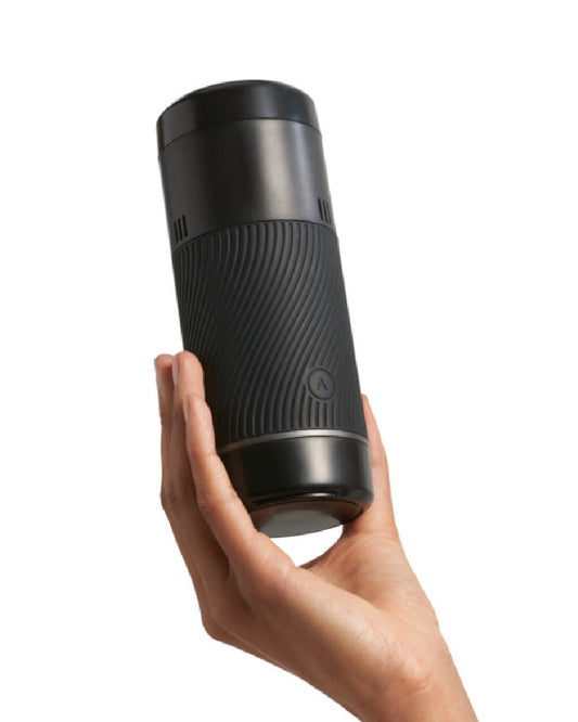 Pow Double Ended Manual Silicone Stroker with Suction Control - Black