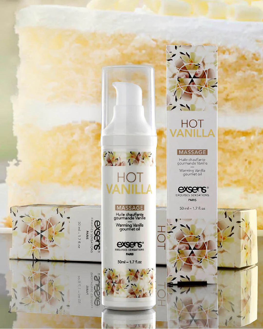 Exsens Hot Vanilla Flavored Warming Massage Oil 50ml