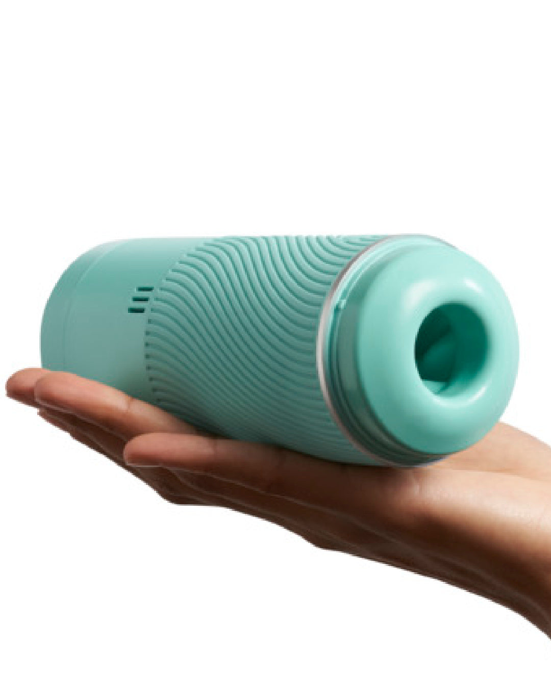 Pow Double Ended Manual Silicone Stroker with Suction Control - Mint