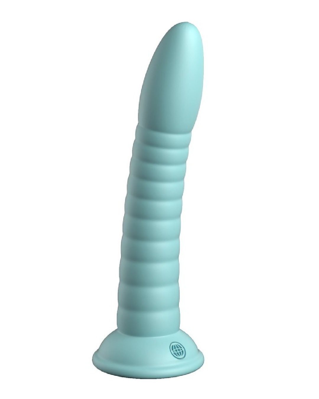 Dillio Platinum Wild Thing 7 Inch Dildo - Teal backview