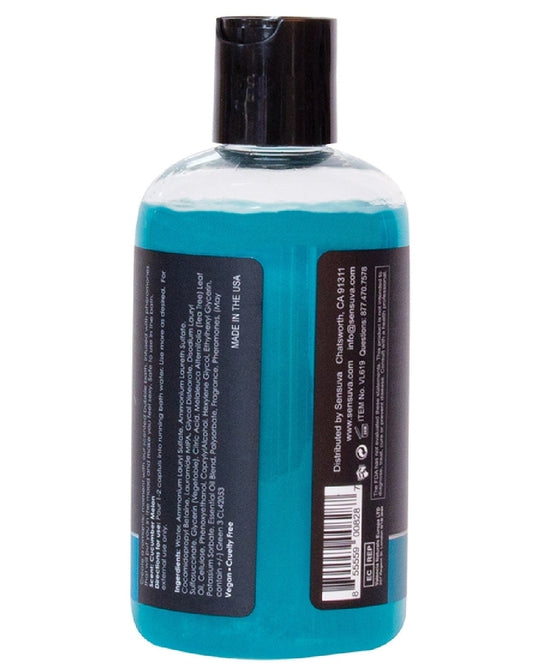 Big Flirt Pheromone Infused Bubble Bath 8 oz - Sunsually Soft back of product bottle