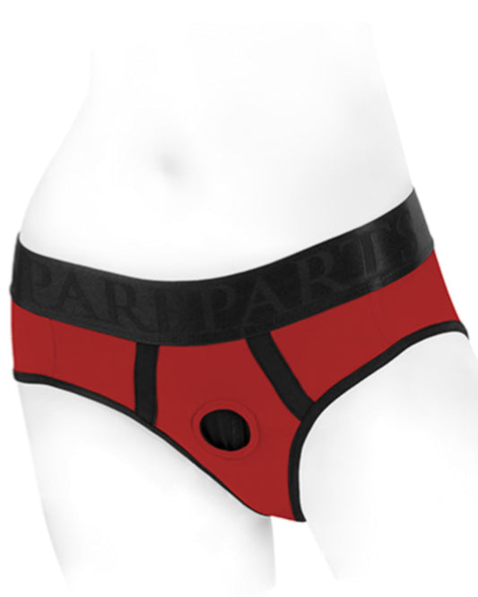 SpareParts Tomboi Plus Size Black Strap-on Harness Briefs (up to 5x)