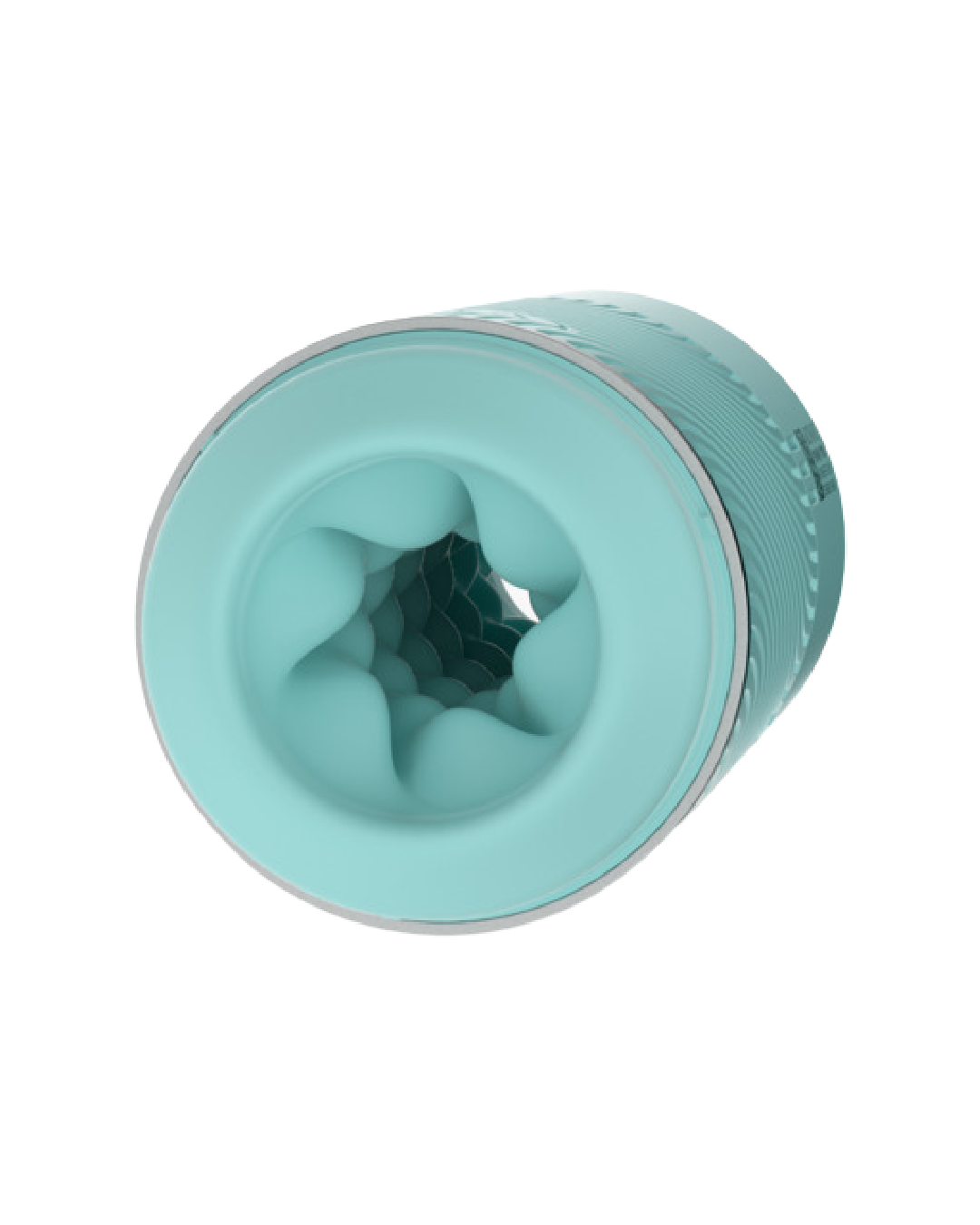 Pow Double Ended Manual Silicone Stroker with Suction Control - Mint