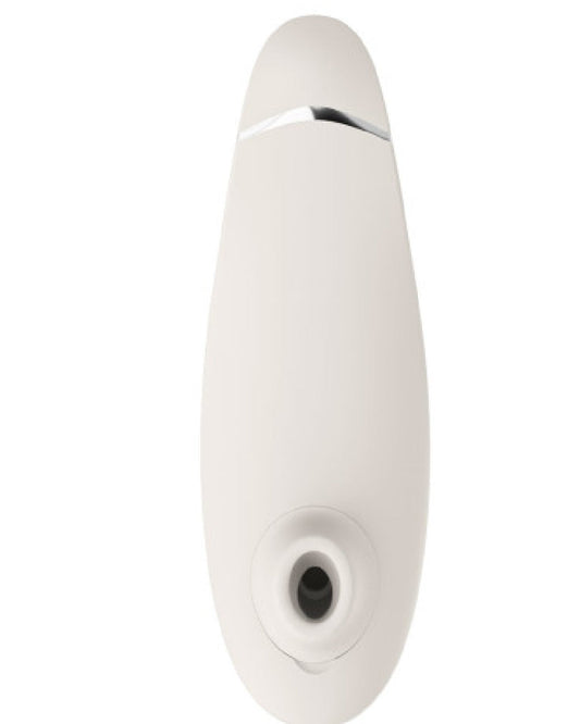 Womanizer Premium 2 Pleasure Air Clitoral Stimulator - Warm Gray  front view
