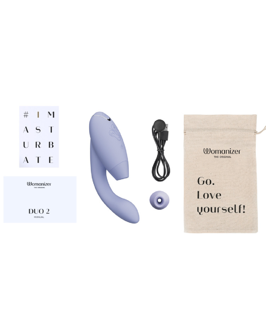 Womanizer Duo 2 Pleasure Air Clitoral & G-Spot Rabbit - Lilac
